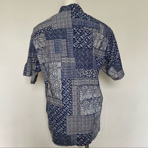 Pau Hana Hawaii 90s Print Dad Shirt Y2K - Picture 4 of 7